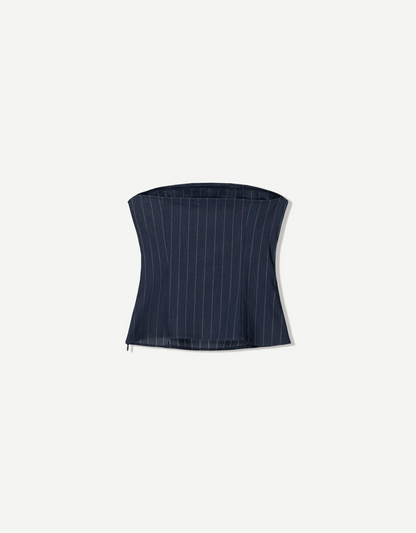 Belted bandeau top