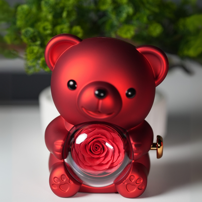 HiddenLove™ Rose Bear Gift Box