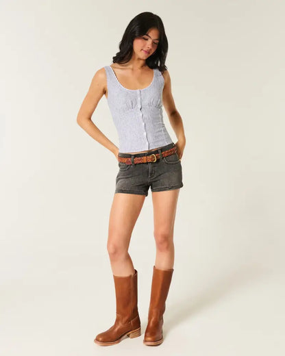 Button-Through Top